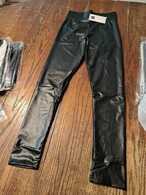 New Medium Otos Black High Waisted Leggings Y303 Stretch Yoga Gym Pants
